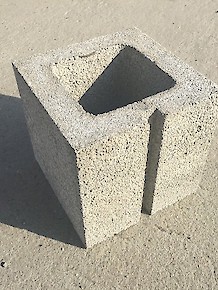 Concrete Block - Half Block - 8x8x8