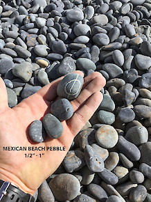 Mexican Beach Pebbles | Black